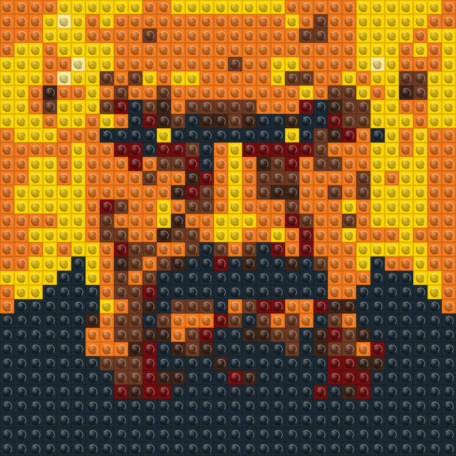 COOK — the chemistry teacher brick mosaic wall art kit