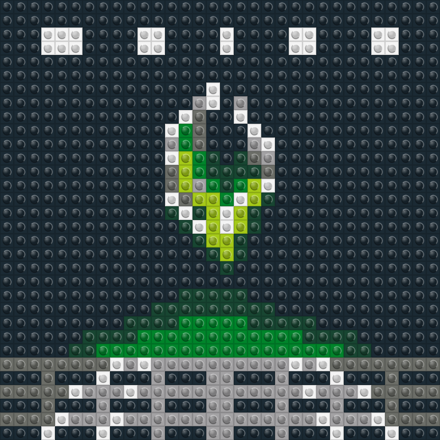 EGG — quiet cargo brick mosaic wall art kit