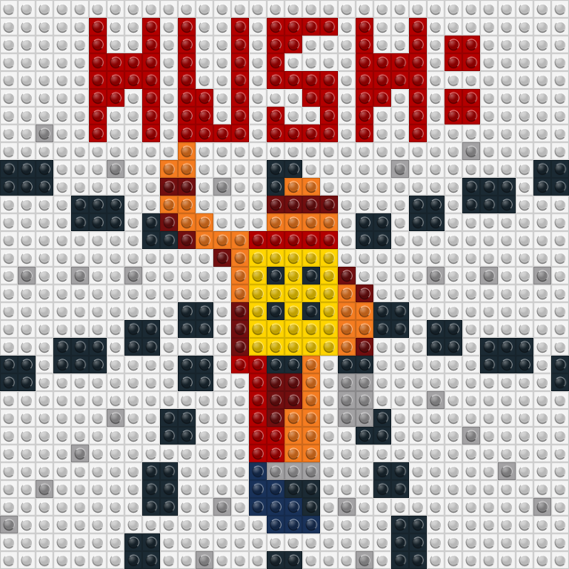 HUSH — drifting astronaut brick mosaic wall art kit