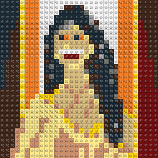 NONO — yellow dress brick mosaic wall art kit