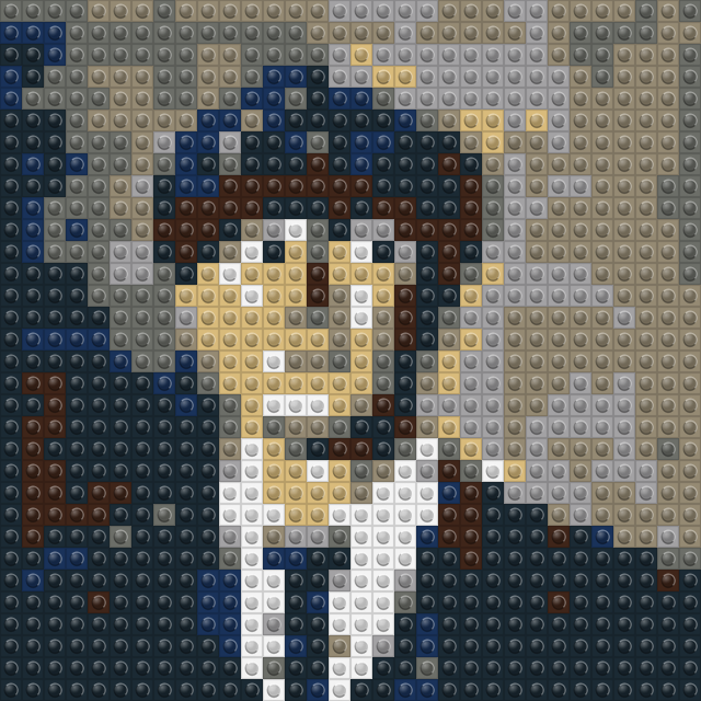 SMOKE — the man in the flat cap brick mosaic wall art kit