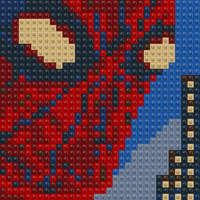 VIGIL — masked vigilante brick mosaic wall art kit